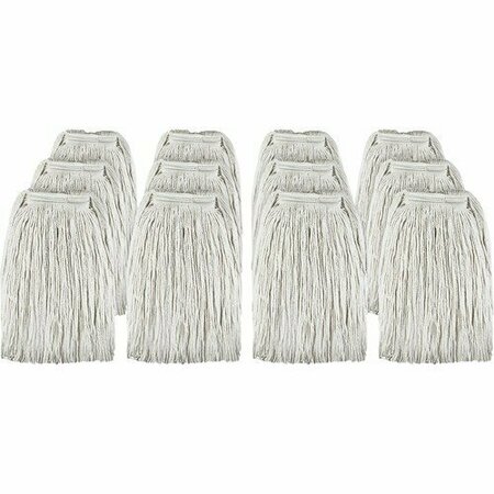 Bsc Preferred Genuine Joe Mop Head Refill, f/Saddle/Jaw Type Handle, 16oz., NL, 12PK GJO48259CT